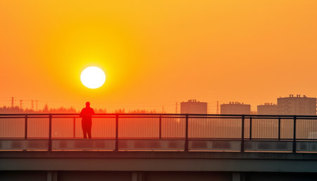 sunset in the cityの素材