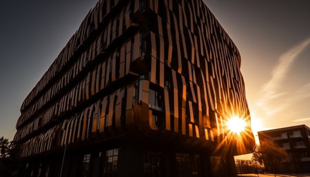 sunset in the cityの素材