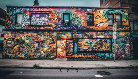 graffiti on the wallの素材