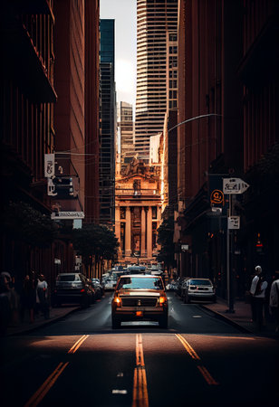 traffic at nightの素材