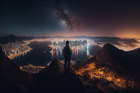 sunset in the mountainsの素材