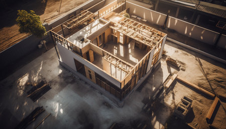 building in the nightの素材