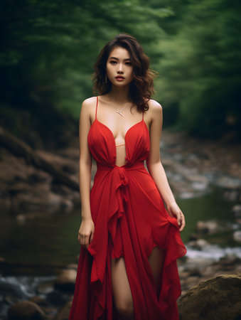 portrait of a womanの素材