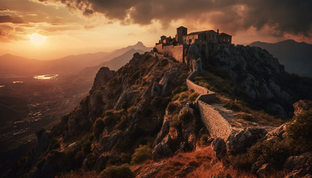 sunset in the mountainsの素材