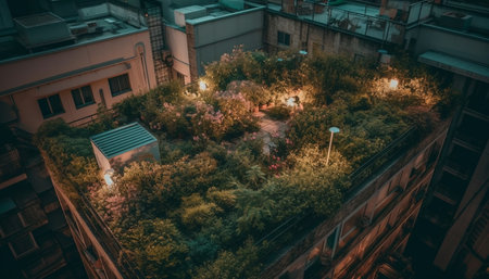 time lapse of the cityの素材