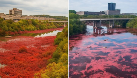 landscape with the riverの素材
