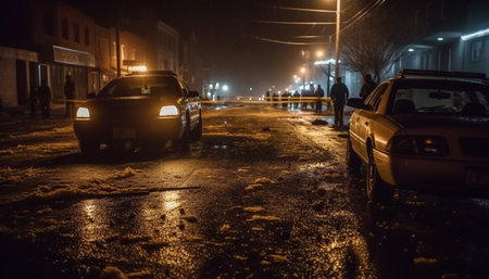 traffic in the cityの素材