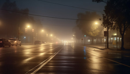 night traffic in the cityの素材