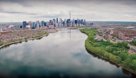 panorama of the cityの素材