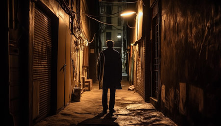 person in the darkの素材