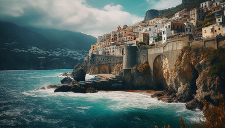 view of the city of kotor countryの素材