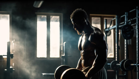 person in the gymの素材