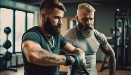 training in the gymの素材