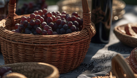 grapes and wineの素材