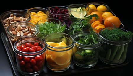 vegetables in jarの素材