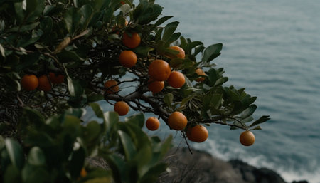 oranges on treeの素材