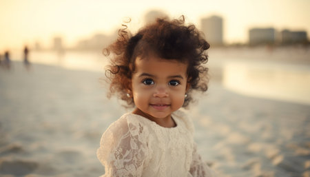 portrait of a little childの素材