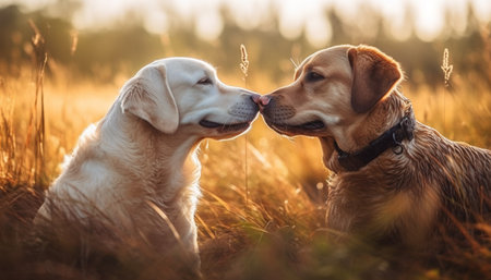 golden retriever dogの素材