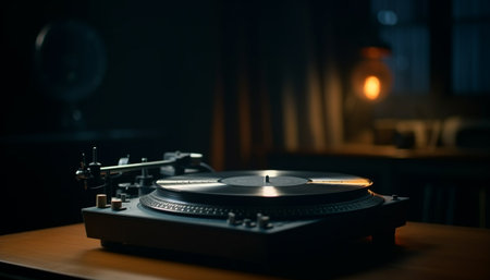 old vinyl recordの素材