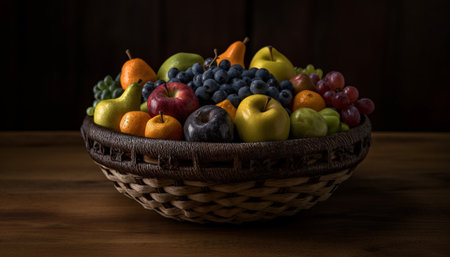 fruits in a basketの素材