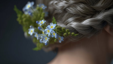 person with a flowerの素材