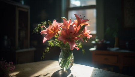 flowers in vaseの素材
