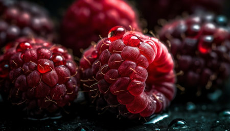 berries of a raspberryの素材