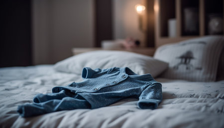 bed in bedroomの素材