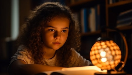 woman reading a bookの素材