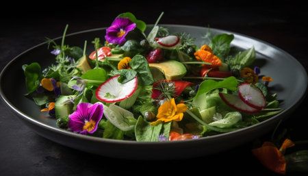 salad with vegetablesの素材