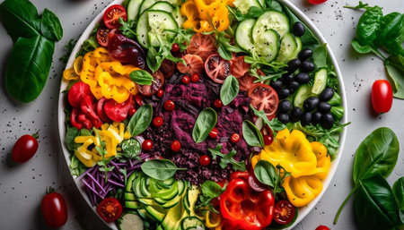 vegetables in a bowlの素材
