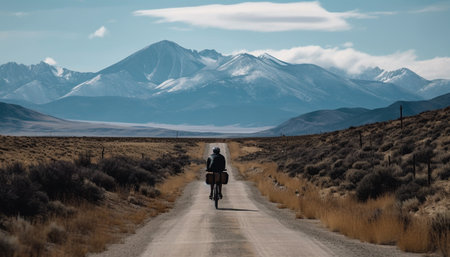 hiking in the mountainsの素材