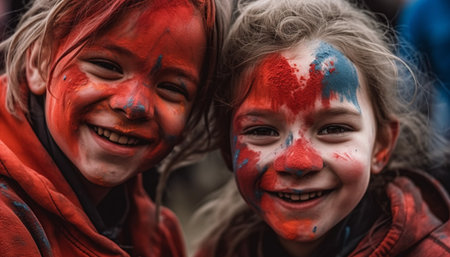 portrait of a couple in the woodsの素材