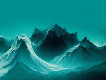 winter mountain landscapeの素材