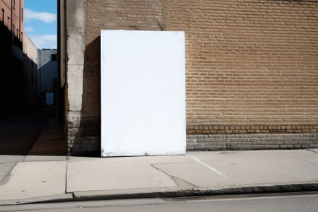 blank billboard on the streetの素材