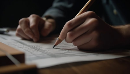 person signing a documentの素材