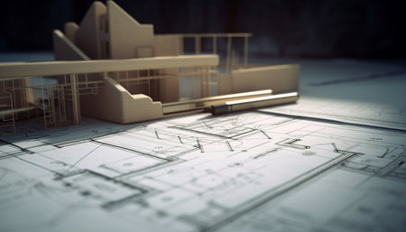 house plans and blueprintsの素材
