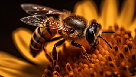 bee on a flowerの素材
