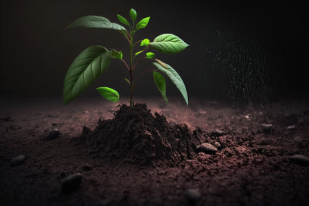 plant in the groundの素材
