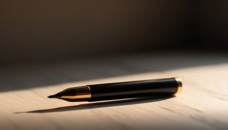 fountain pen on paperの素材
