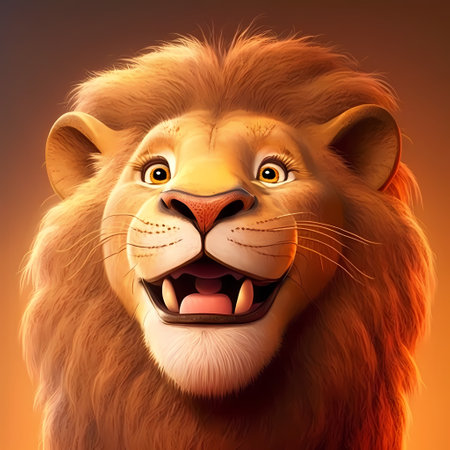 portrait of lionの素材