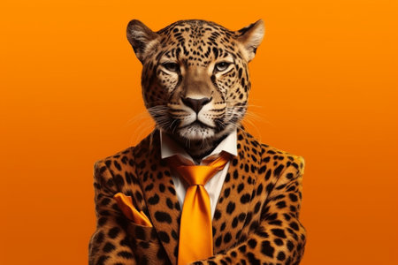 portrait of a leopardの素材