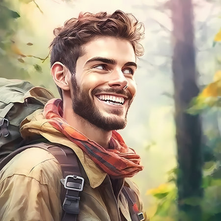 portrait of a manの素材