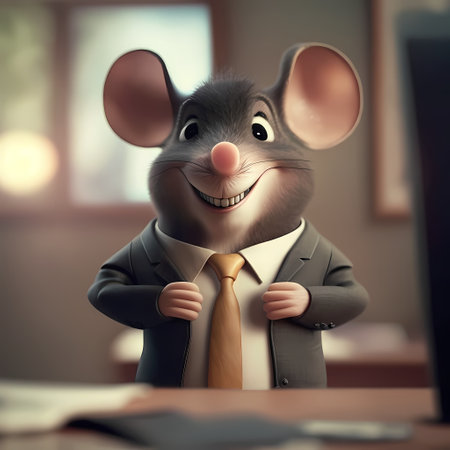 3d mouse on the phoneの素材