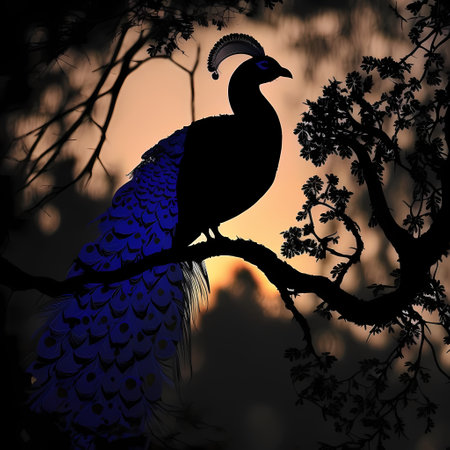 silhouette of a birdの素材