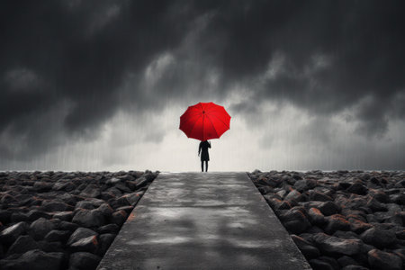 person standing on the stairsの素材