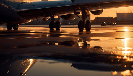 airport at nightの素材