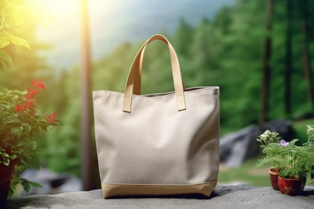 bags in a gardenの素材