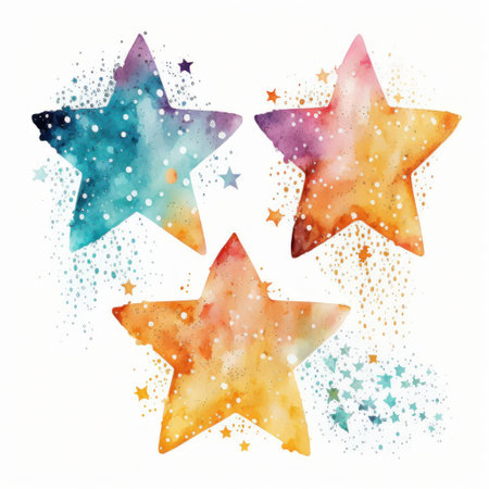 background with starsの素材