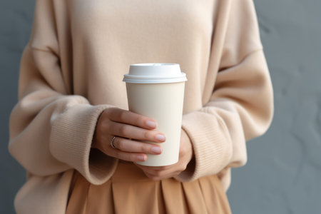 person drinking milkの素材